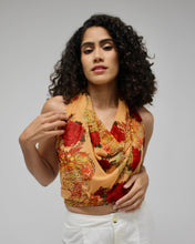 Load image into Gallery viewer, Dragones y Rosas Square Scarf
