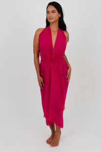 Fuscia chiffon Multiuse Wrap